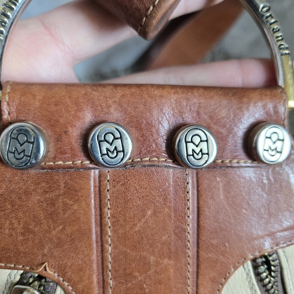 Marino Orlandi Brown and Cream Backpack - Picture 10 of 16